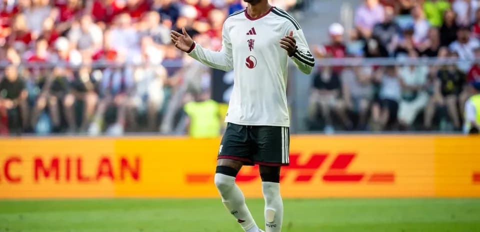 Player gesturing during a match in stadium