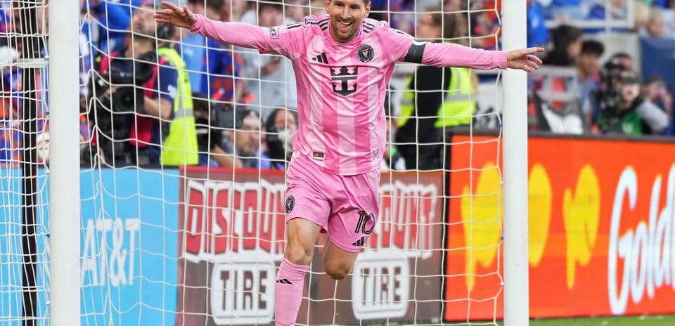 Player celebrating after scoring a goal