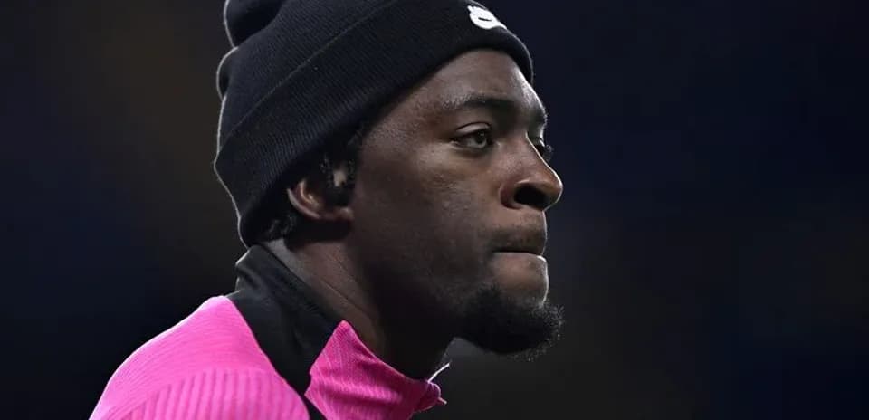 Player in warm-up gear before the match