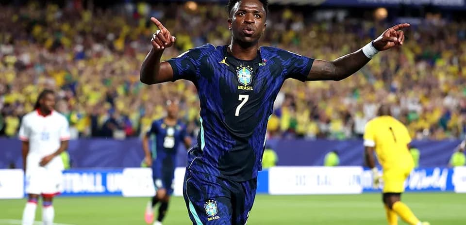Player celebrating goal during a football match