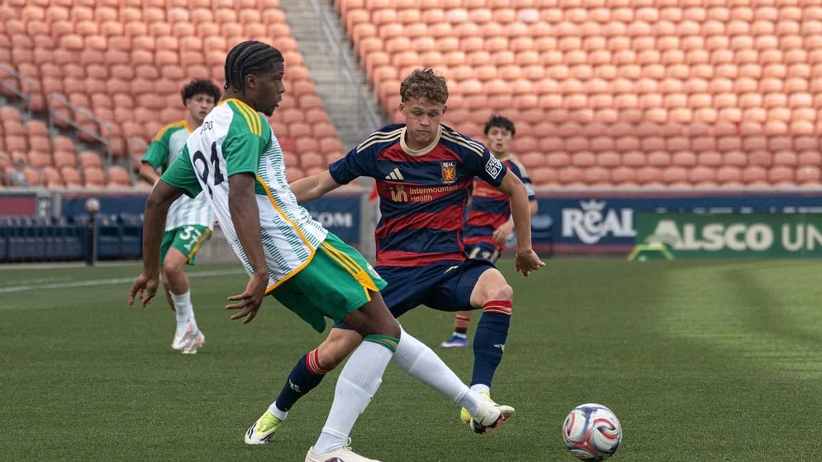 Real Monarchs player challenges Portland Timbers II player
