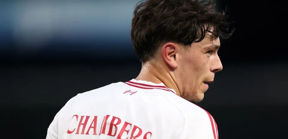 Player wearing jersey with 'CHAMBERS' on back