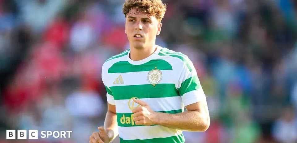 Player wearing Celtic jersey during match