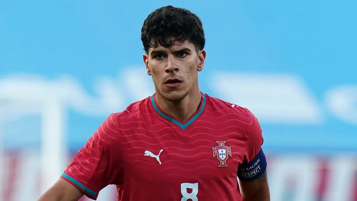 Player wearing Portugal kit during a match
