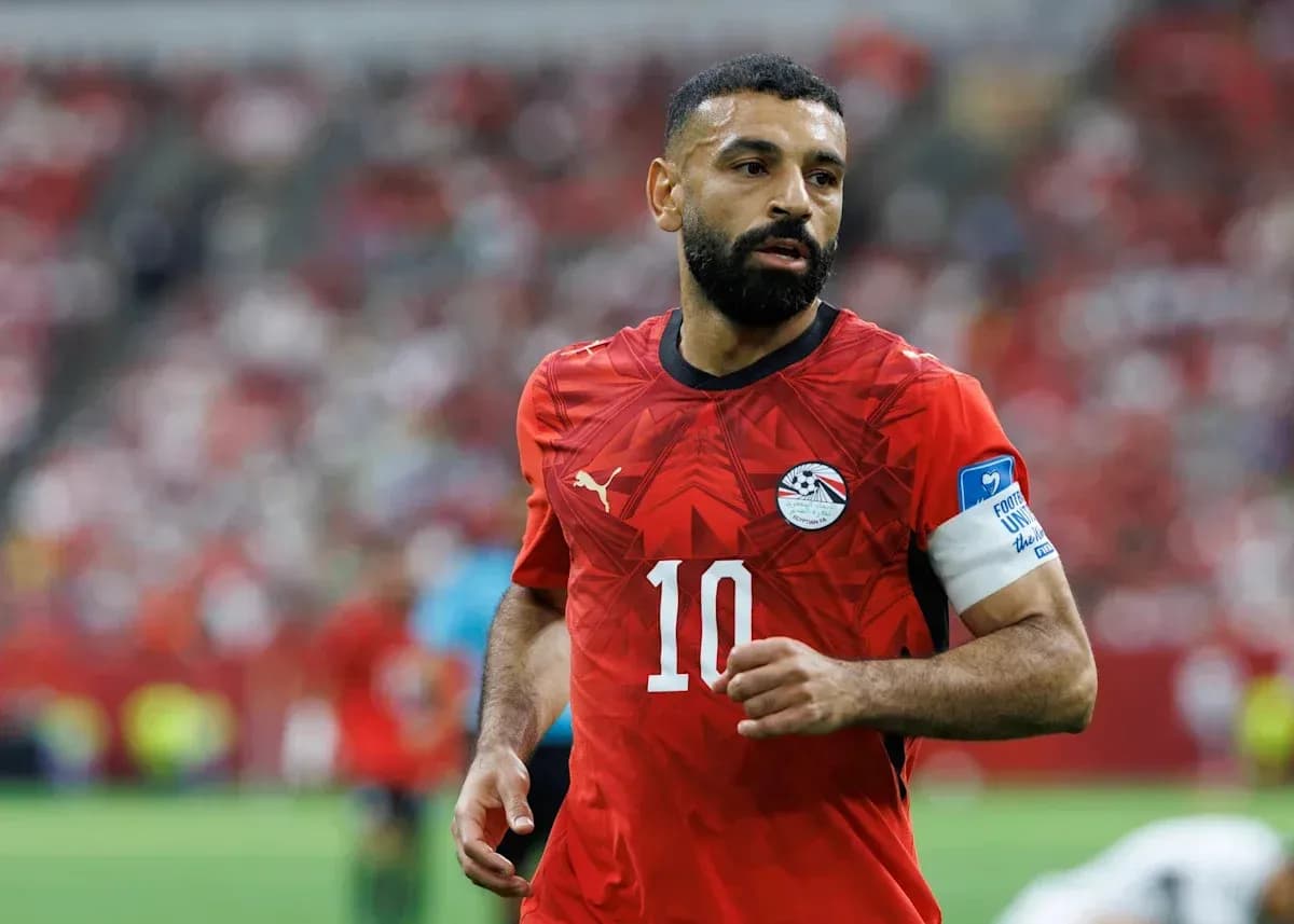 Player wearing Egypt jersey during a match