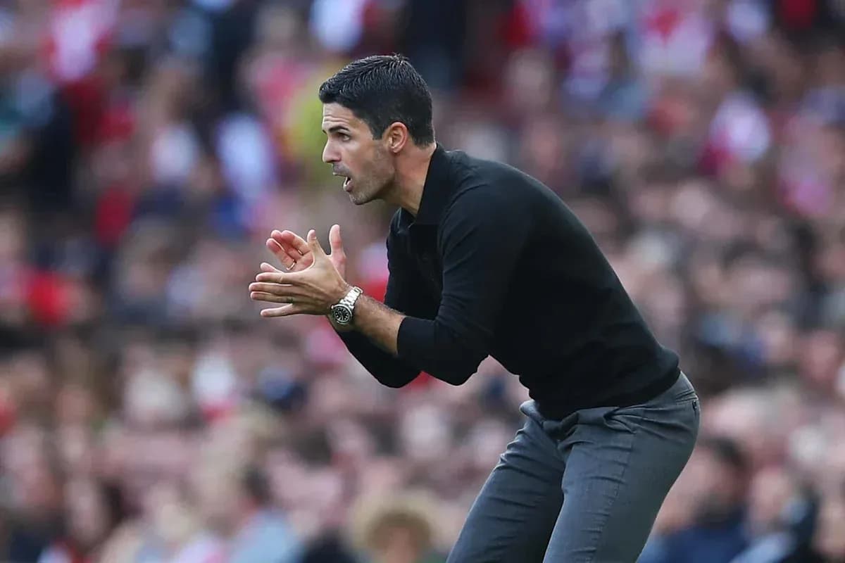 Manager gesturing during match on the sideline