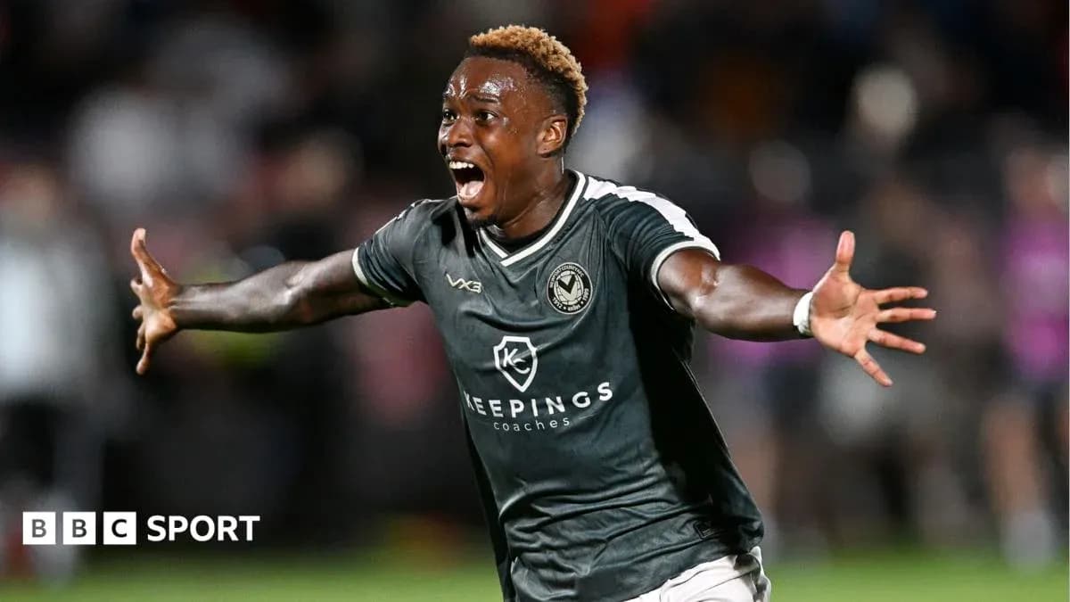 Player celebrating a goal during a match