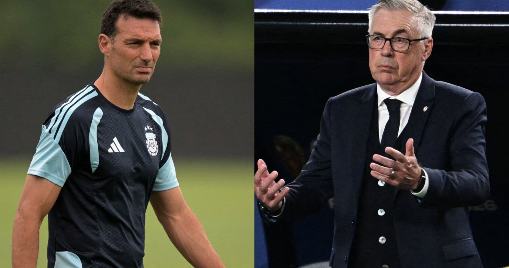 Two football managers during match preparation and discussion