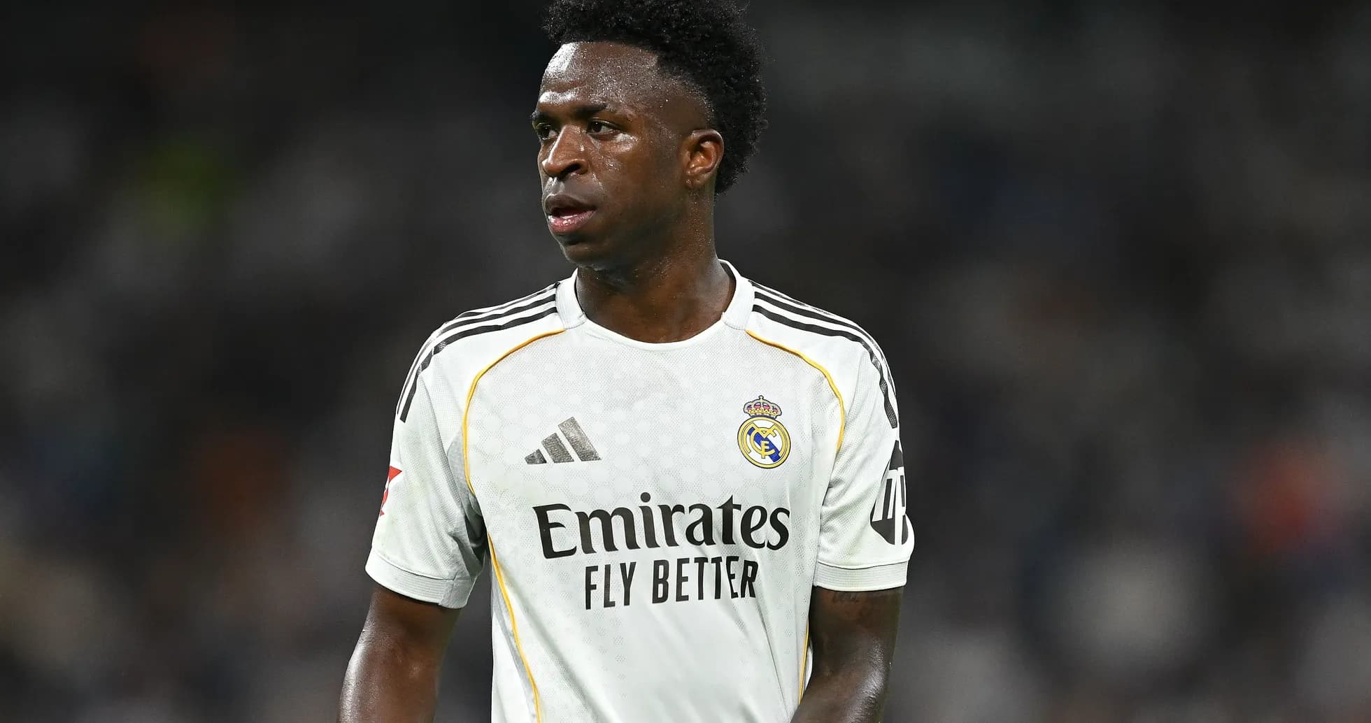 Player in Real Madrid jersey during match