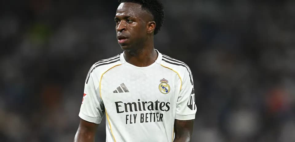 Player in Real Madrid jersey during match