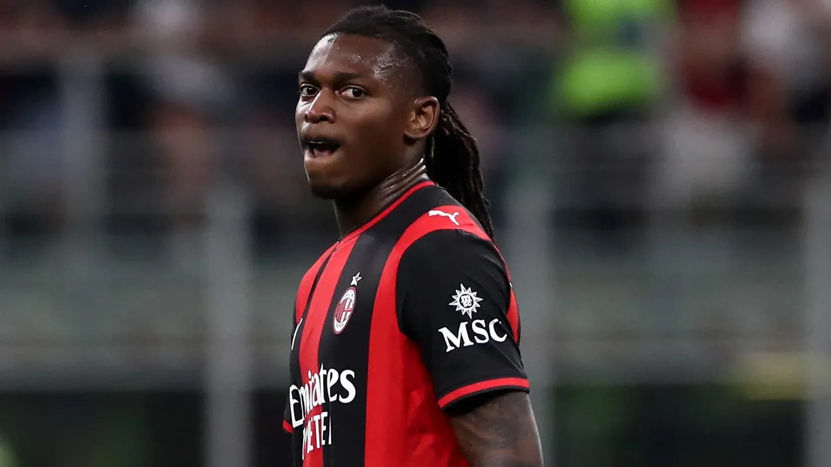 AC Milan player on the pitch during match