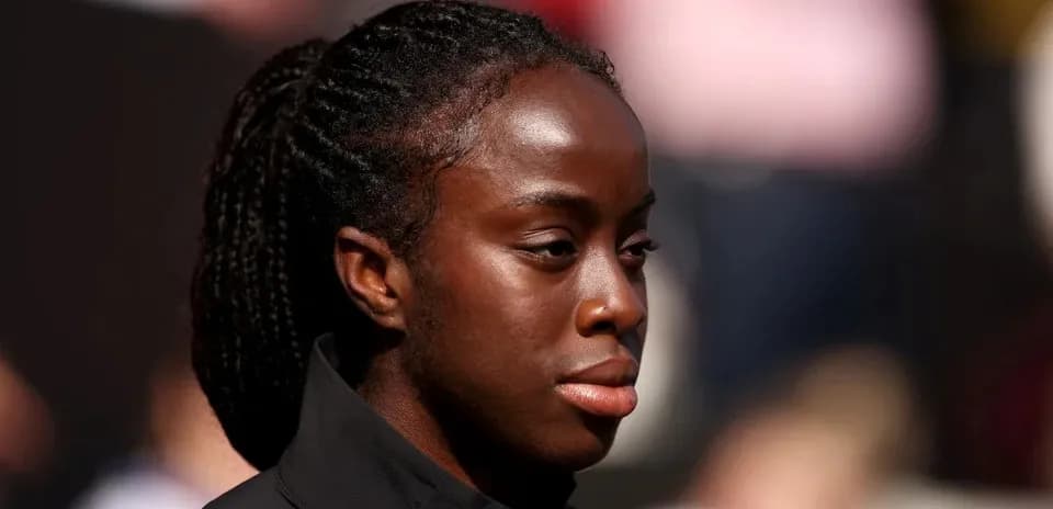 Athlete with braided hair at an event