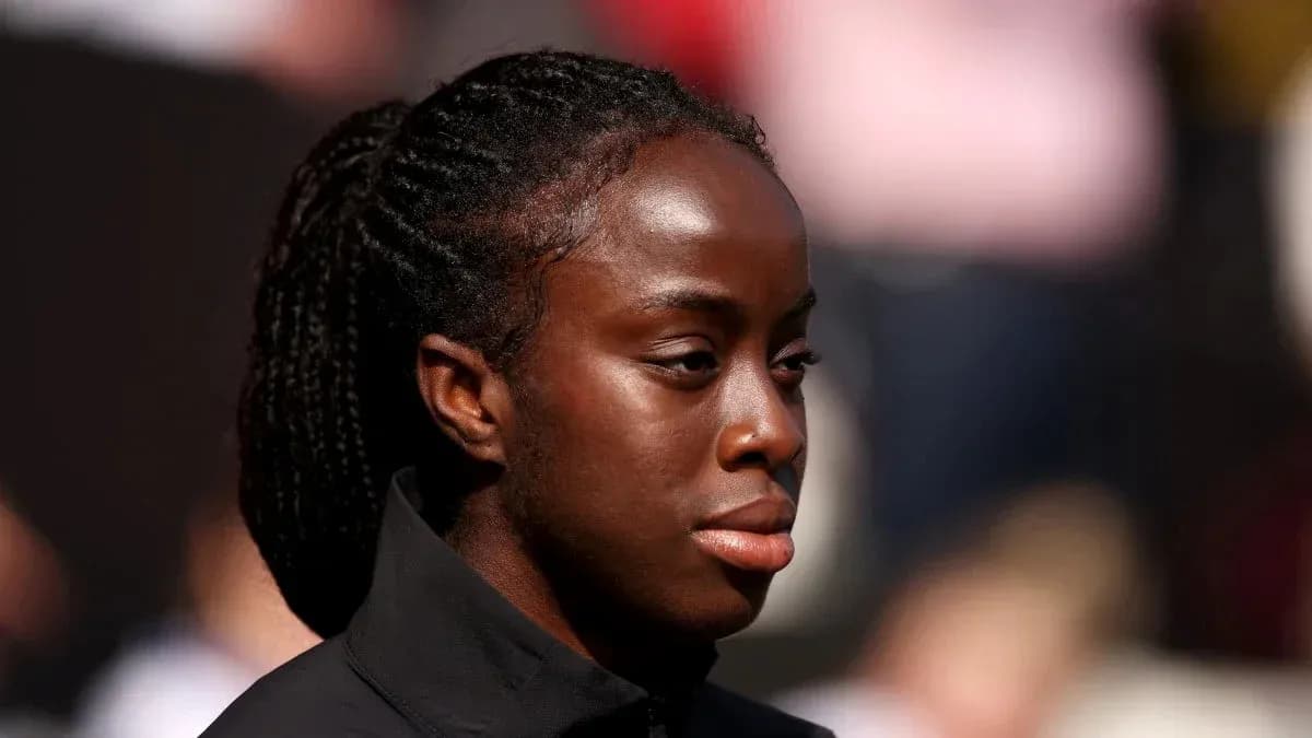 Athlete with braided hair at an event
