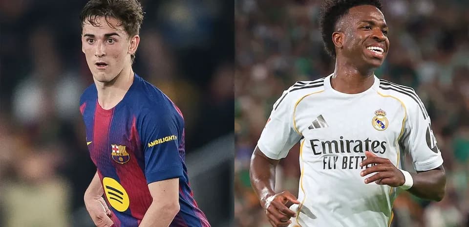 Brahim Díaz and Vinícius Júnior during match action