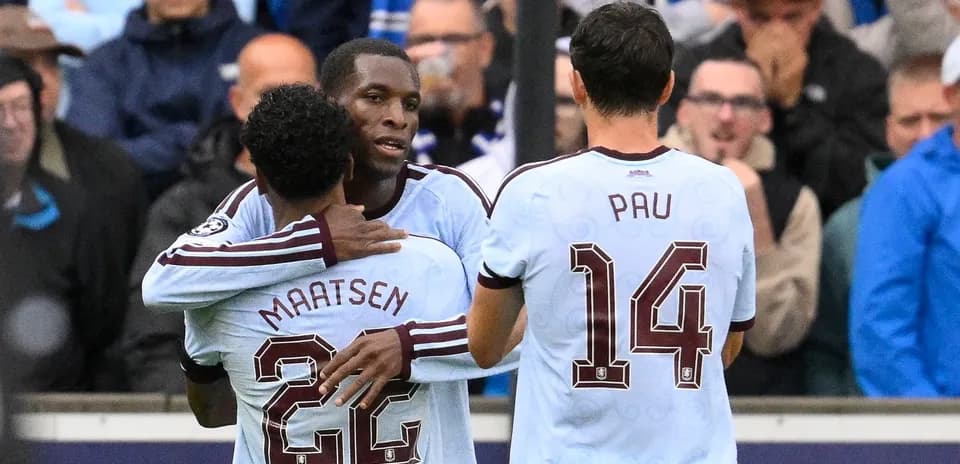 Players celebrating after scoring a goal together