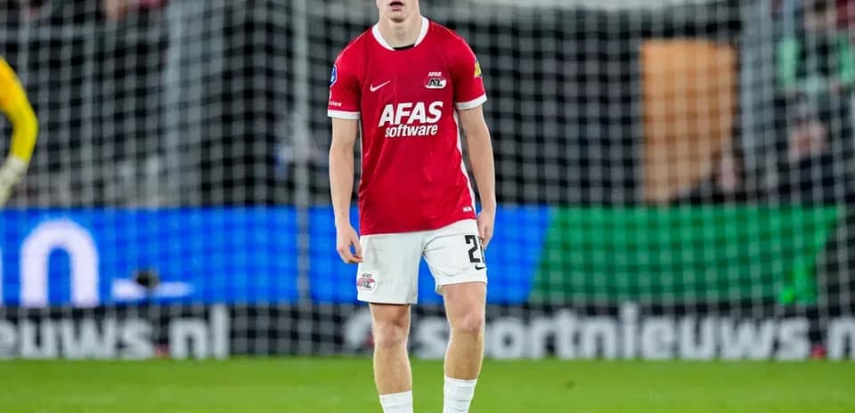 AZ Alkmaar player standing on the field during match