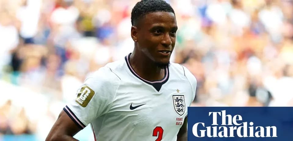Player in England kit during a match