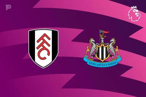 Fulham and Newcastle United logos on a background