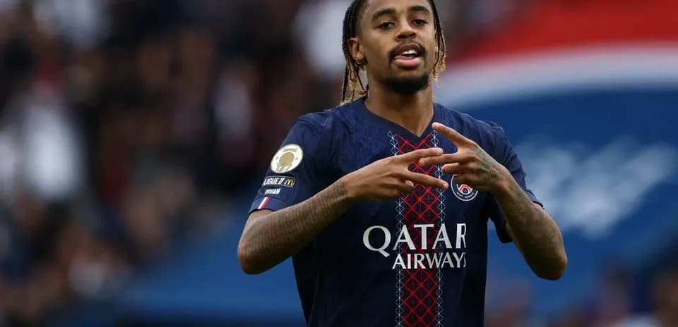 Player celebrating during a match for PSG