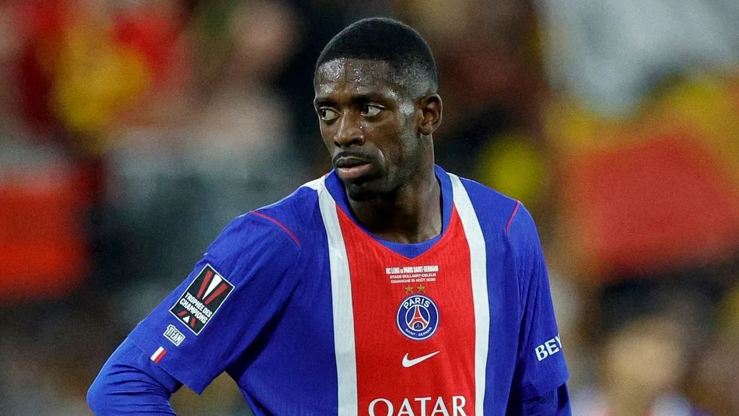 Player wearing PSG jersey during a match