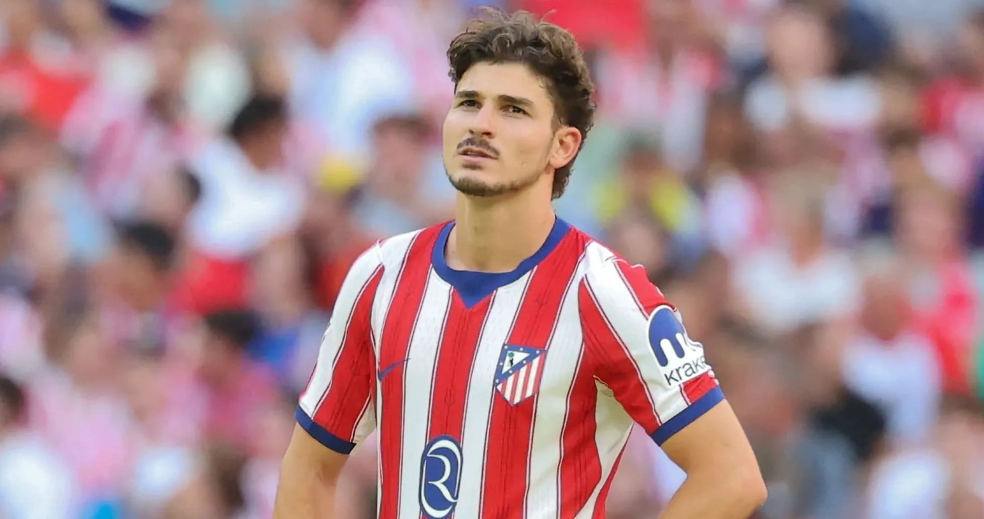 Player in Atlético Madrid kit during match