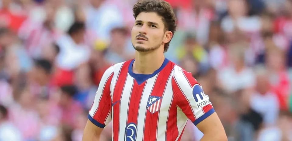 Player in Atlético Madrid kit during match