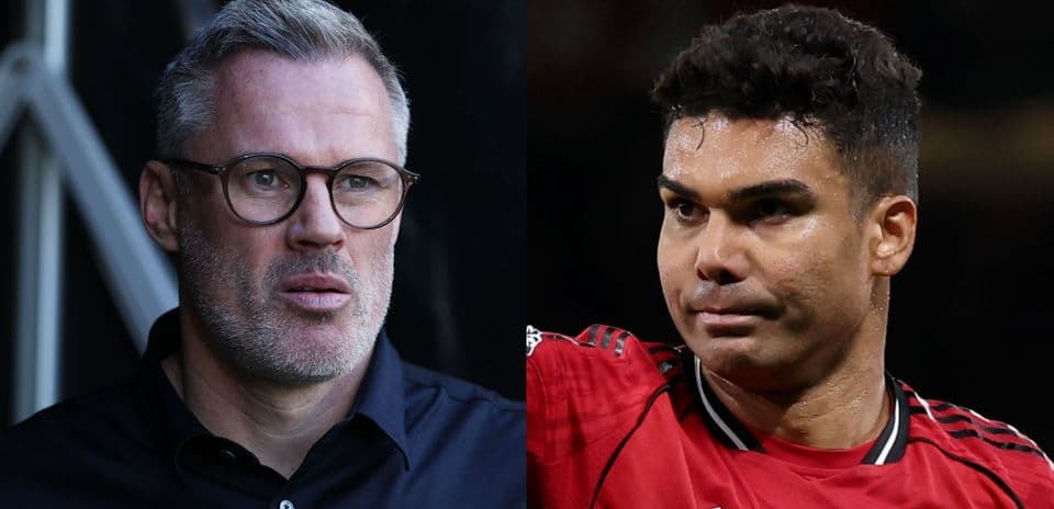 Jamie Carragher and Casemiro side by side