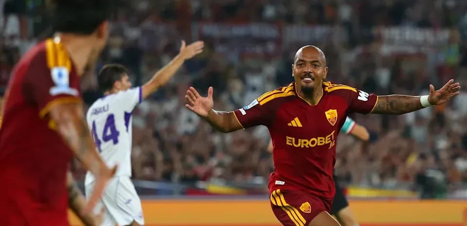 Player celebrating a goal during match at stadium