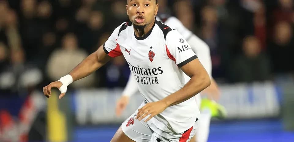 Player in action during a football match