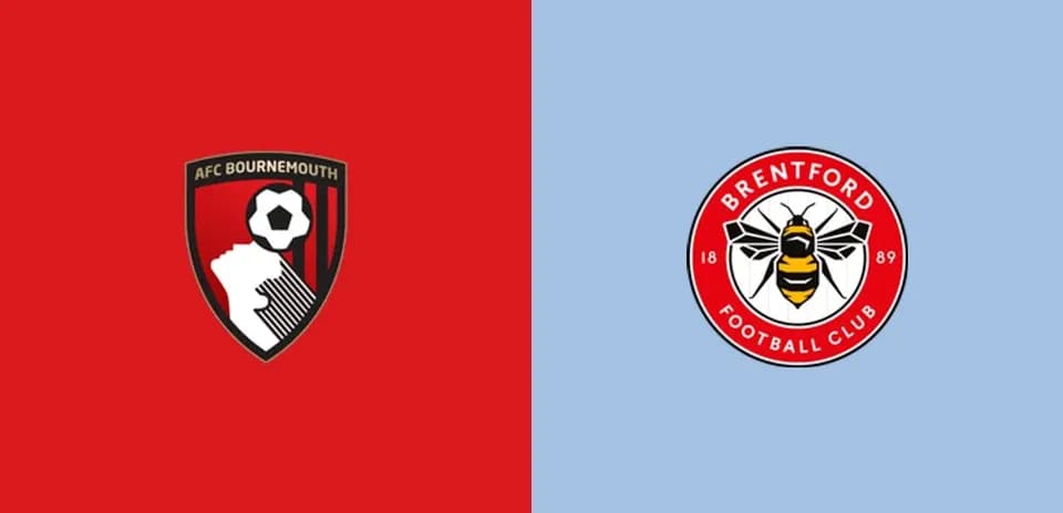 Logos of AFC Bournemouth and Brentford FC