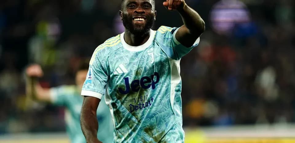 Juventus player celebrating a goal during match