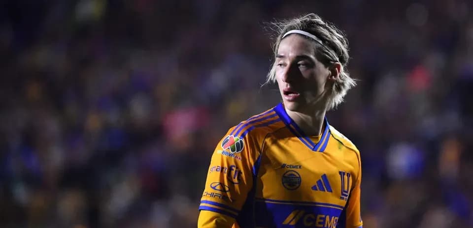 Tigres UANL player during Liga MX match