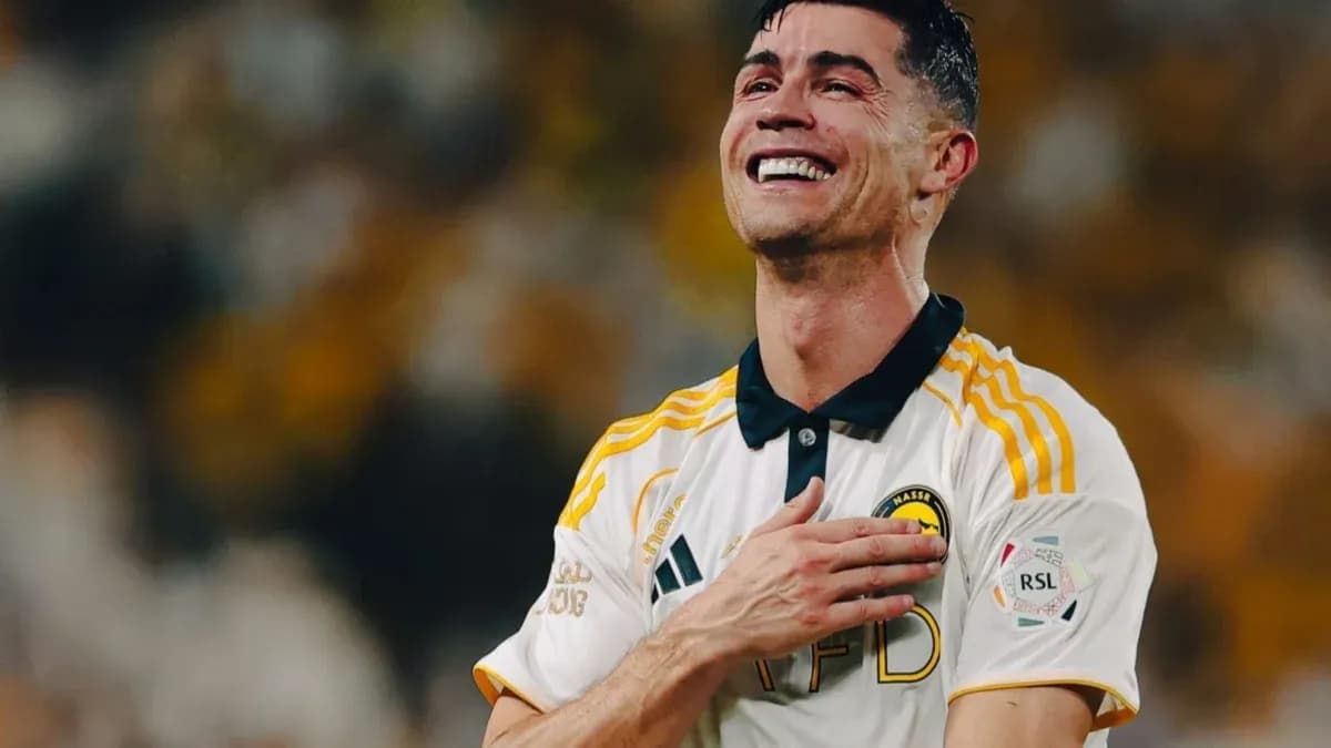 Player celebrating joyfully after scoring a goal