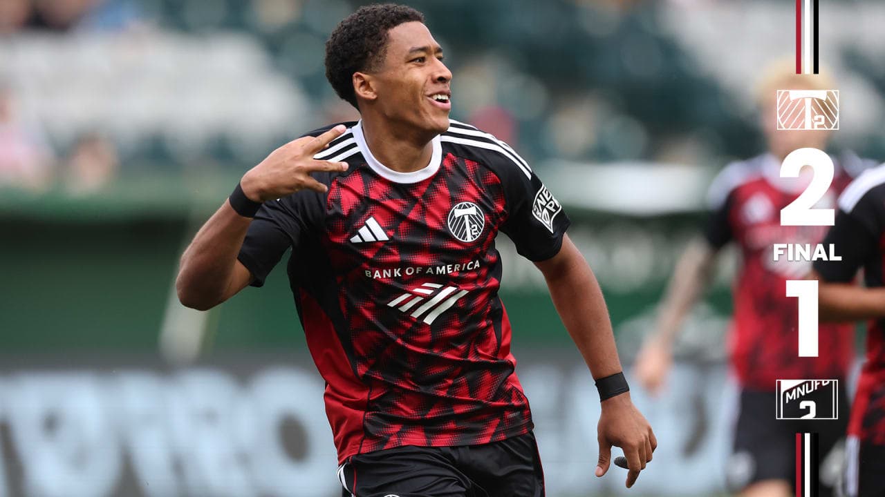 Portland Timbers II player celebrating goal