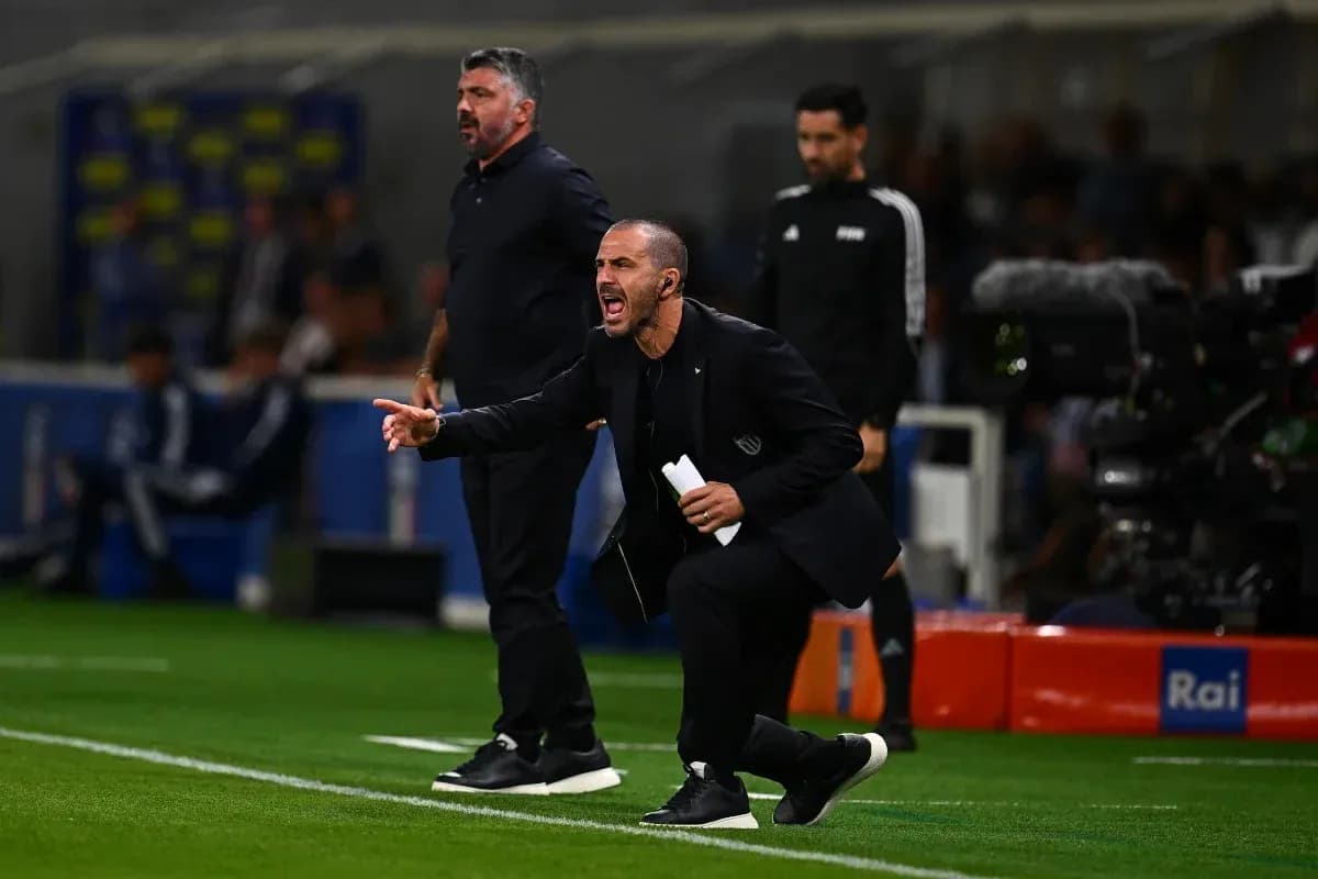 Coaches giving instructions during a match