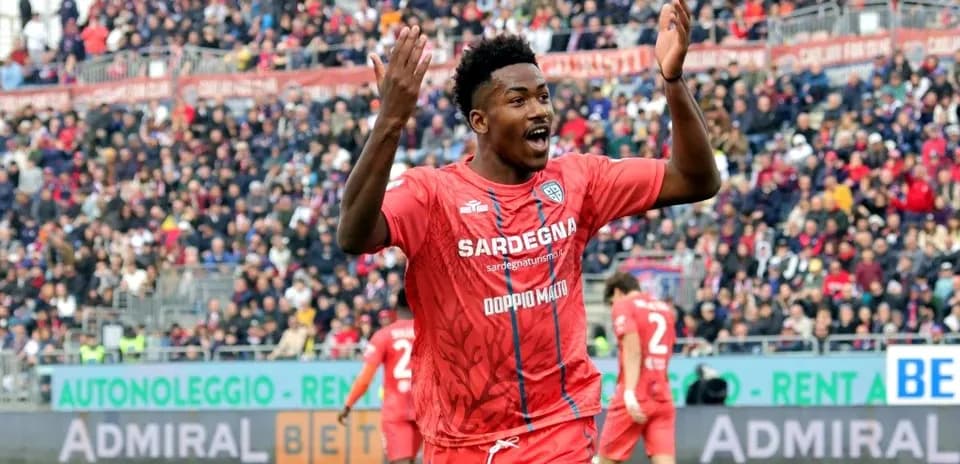Player celebrating during match at stadium