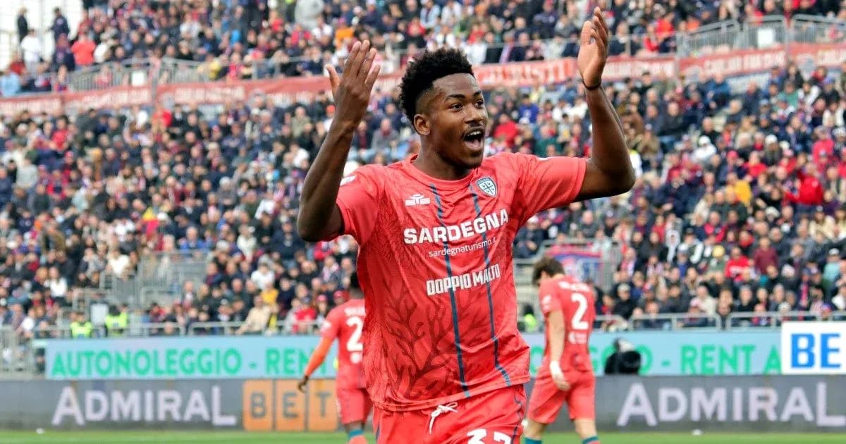 Player celebrating during match at stadium