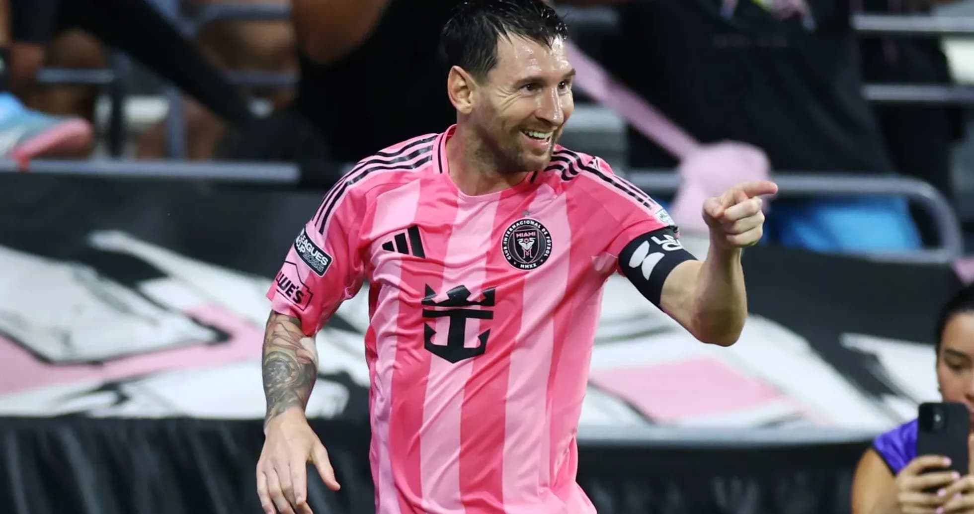 Player celebrating after scoring a goal