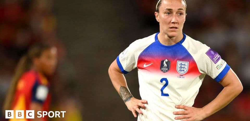 Player wearing England kit during match action