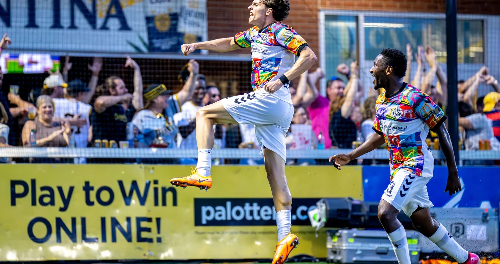 Player celebrating goal during Pittsburgh match