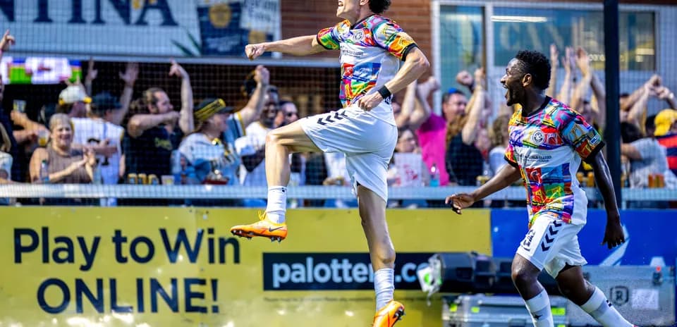 Player celebrating goal during Pittsburgh match
