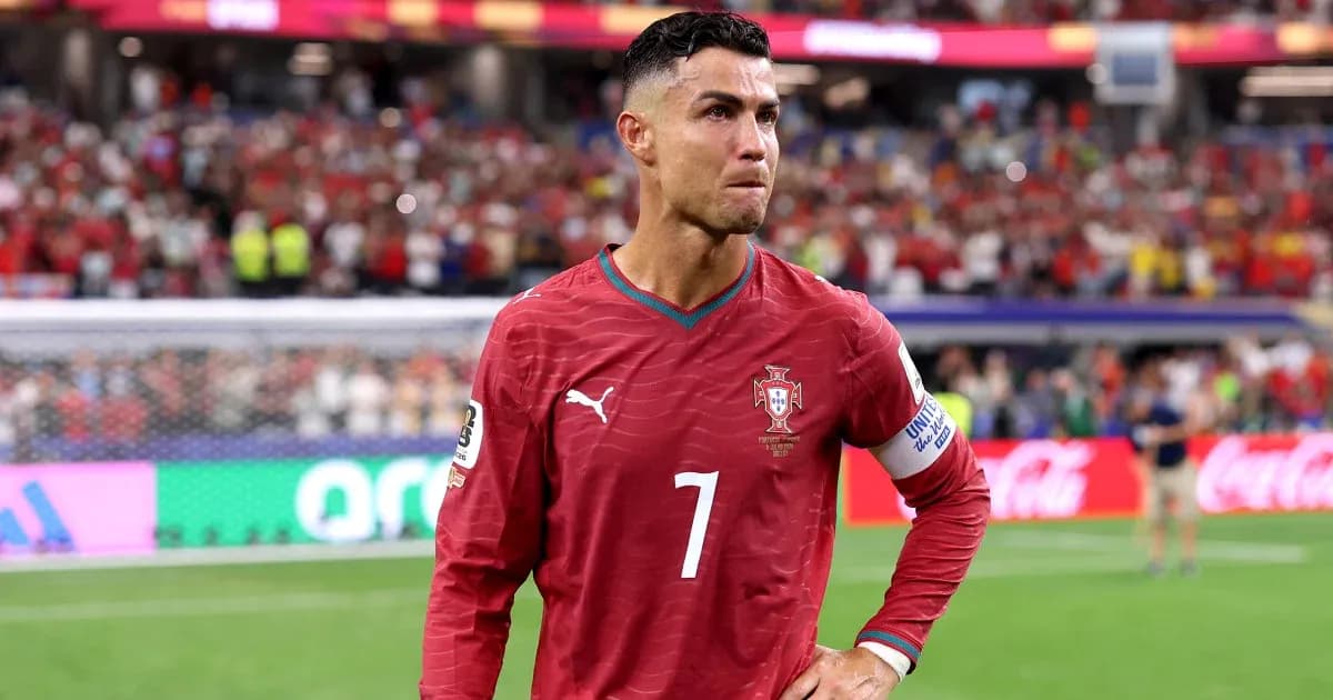 Cristiano Ronaldo in Portugal kit during match
