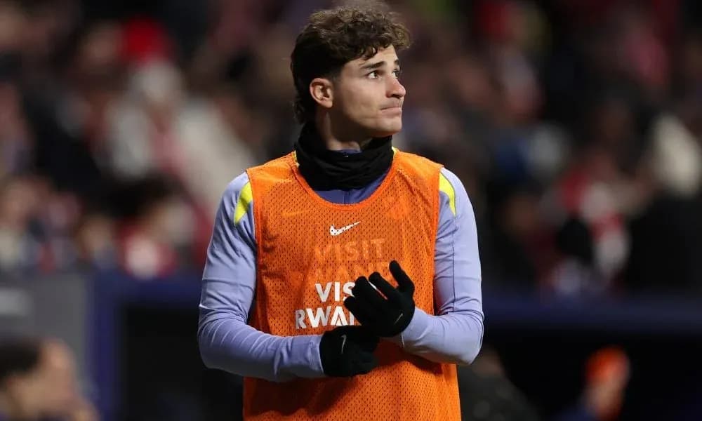 Player warming up on the sidelines during match