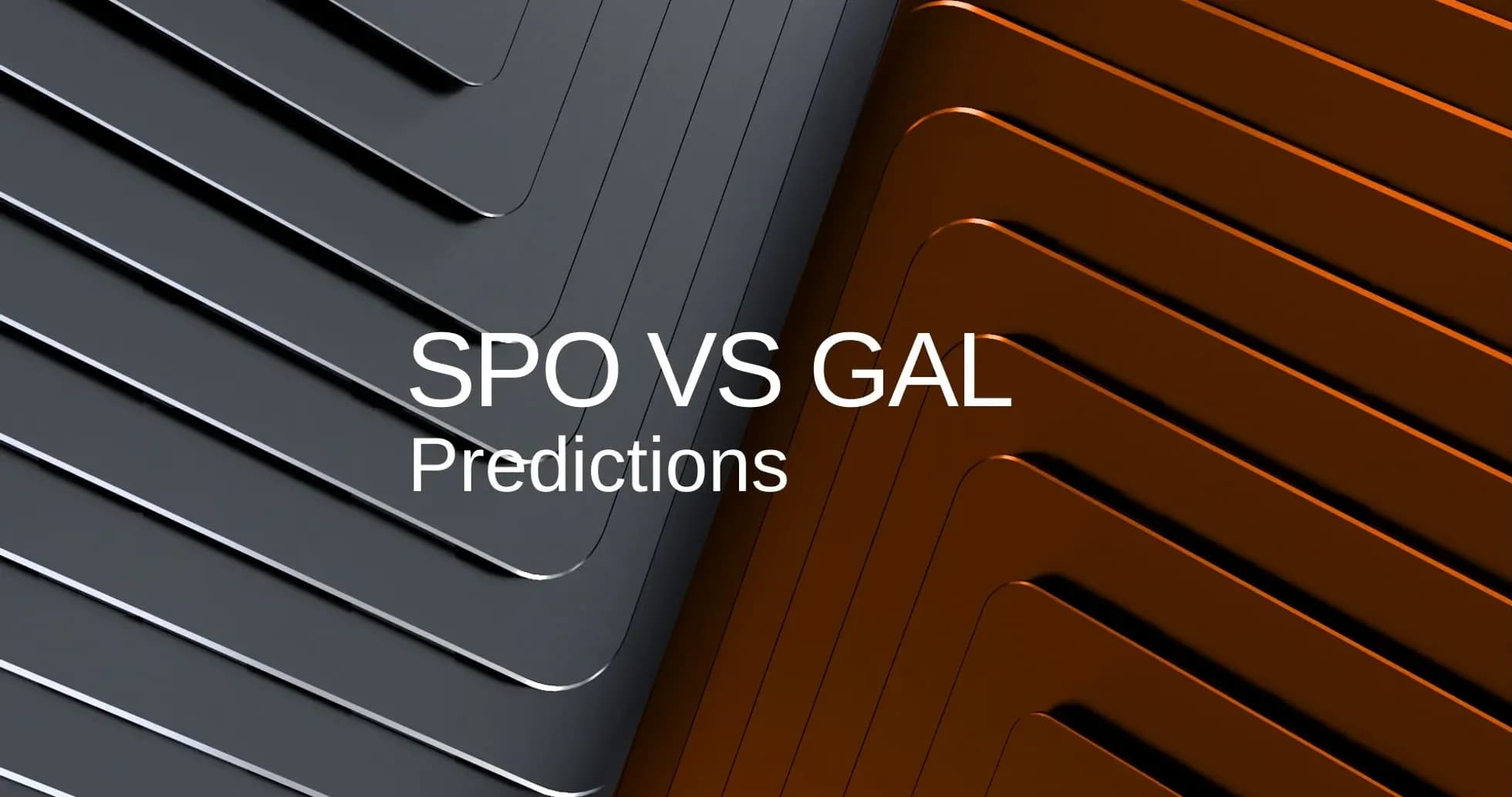 SPO vs GAL match predictions graphic design