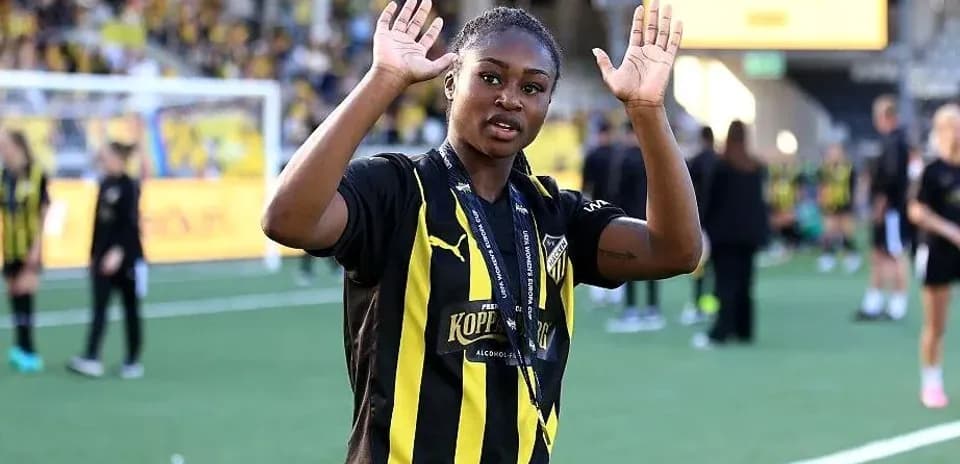Player waving after match on the field