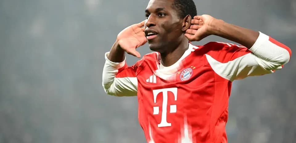 Bayern Munich player celebrating a goal