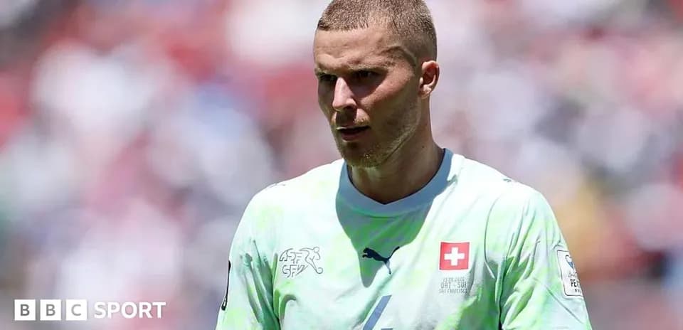 Player wearing Switzerland jersey during match