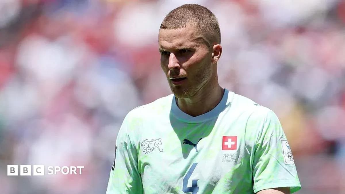 Player wearing Switzerland jersey during match