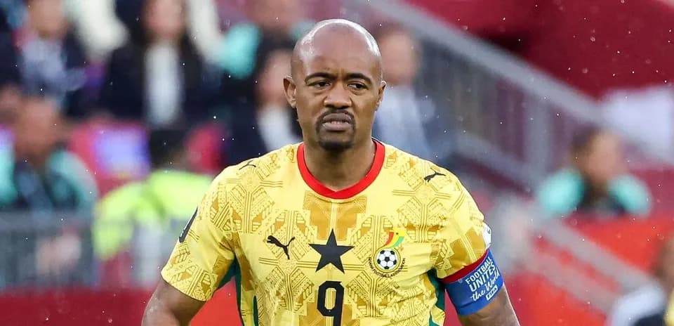 Ghana player in yellow kit during match