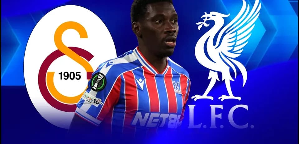 Player in Crystal Palace kit with club logos